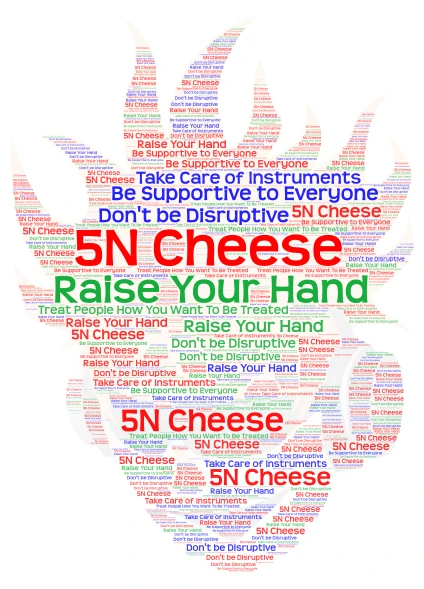5N- Mac n Cheese word cloud art
