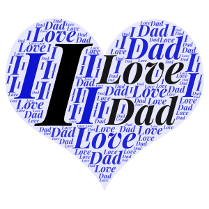 Happy Early Father's day!! word cloud art