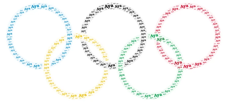 aya 312  word cloud art