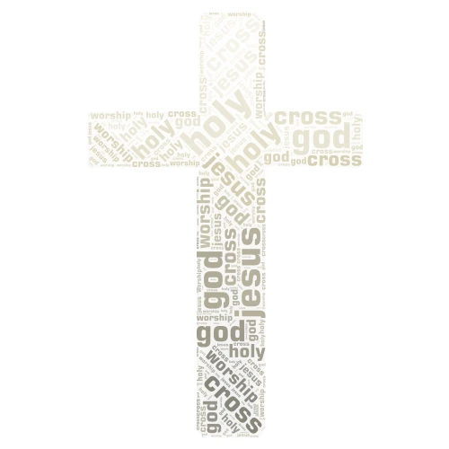 christianity word cloud art