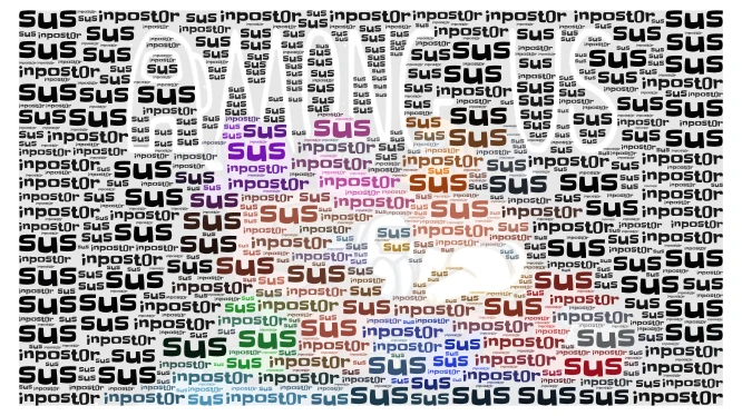 sus word cloud art