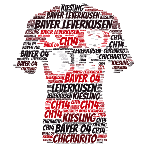 Bayer Leverkusen Word Cloud word cloud art