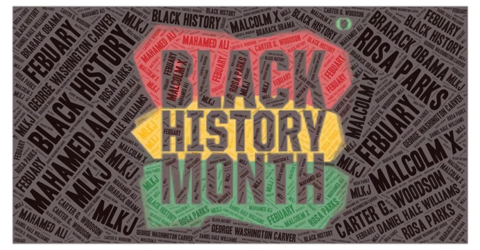 black history month word cloud art