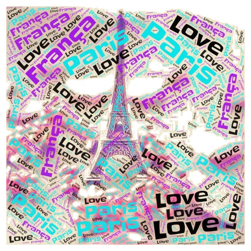 Torre em fel word cloud art