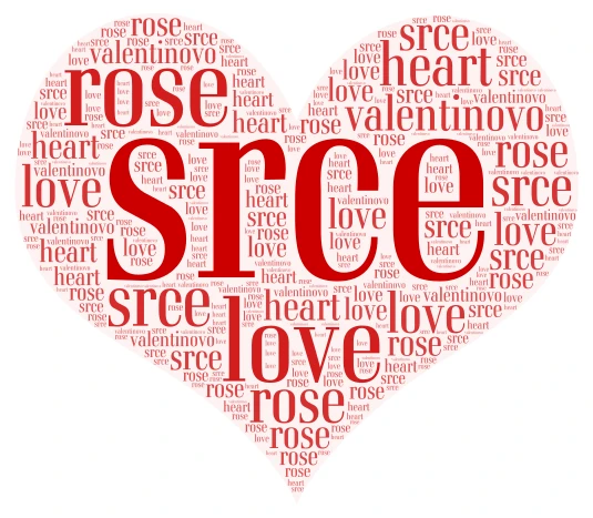 srce valentinovo word cloud art
