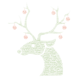 Christmas is nearly here! word cloud art