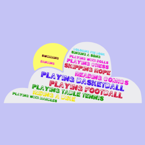 4A word cloud art