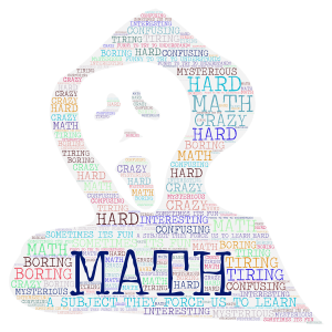 WHAT MATH IS TO ME word cloud art