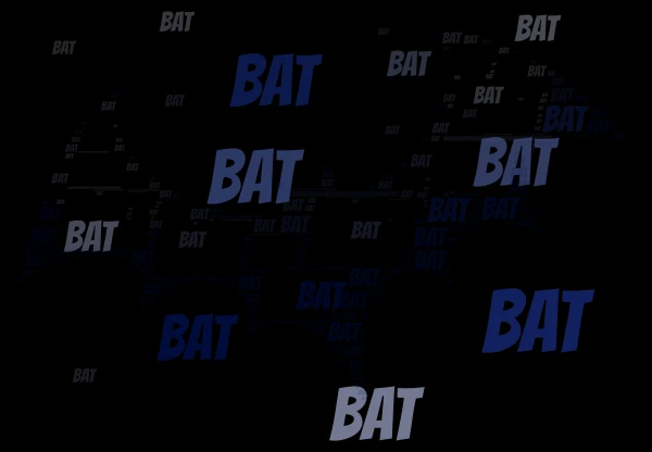 Bat word cloud art