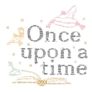 once upon a time word cloud art
