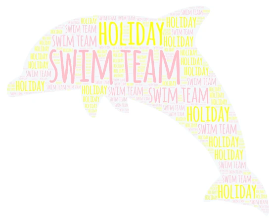 dolphin word cloud art