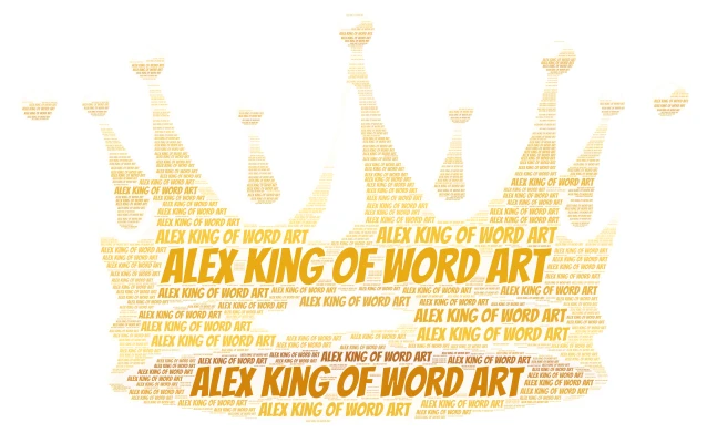 king     word cloud art