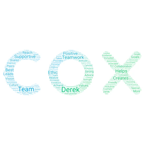 Derek  word cloud art