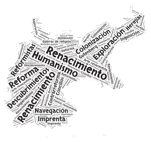 Mapa del imperio germanico word cloud art