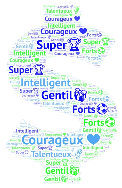 Papa word cloud art