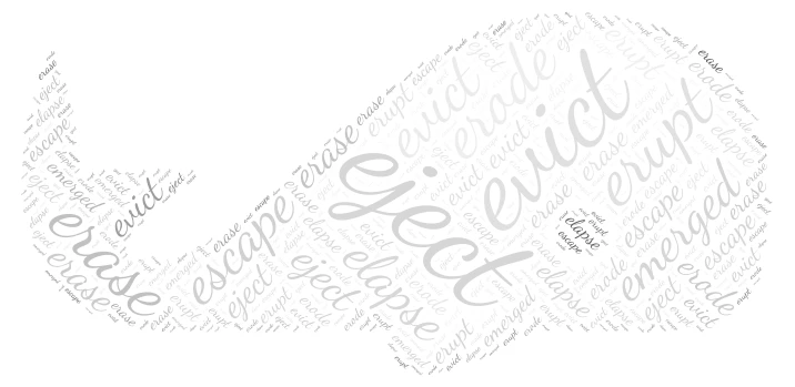 dolphin word cloud art
