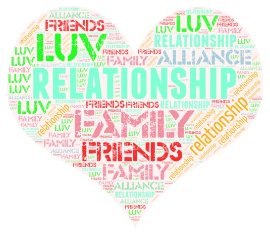 relationship word cloud art