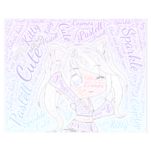 Pastell from gatcha life!!! word cloud art