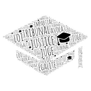 Justice ⚖  word cloud art