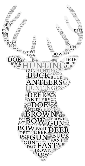 deer word cloud art