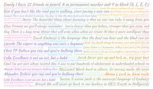 muneer word cloud art