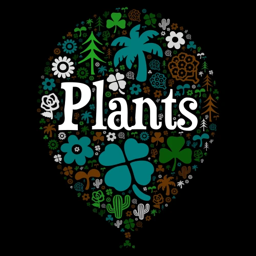 Plants  word cloud art