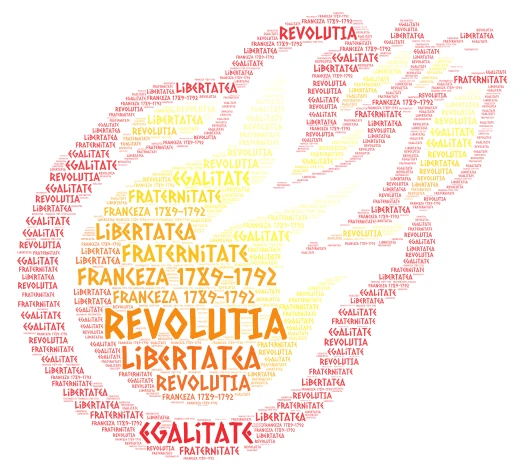REVOLUTIA FRANCEZA word cloud art