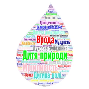 Характеристика образів драми-феєрії "Лісова пісня"  (Мавка, Лукаш, Килина, д. ле word cloud art