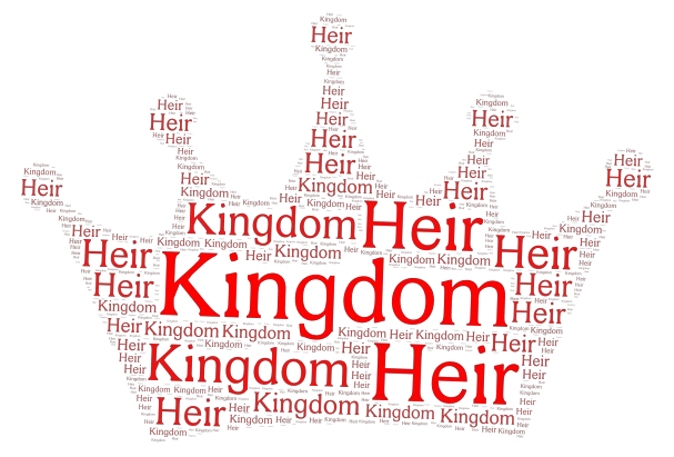 KINGDOM HEIR word cloud art