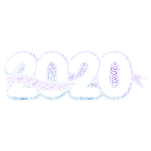 2020 word cloud art