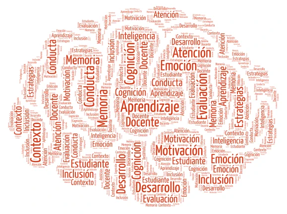 PSICOLOGÍA EDUCATIVA word cloud art