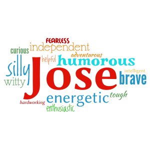 Jose word cloud art