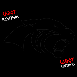 cabot panthers word cloud art