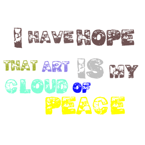 Hope word cloud art