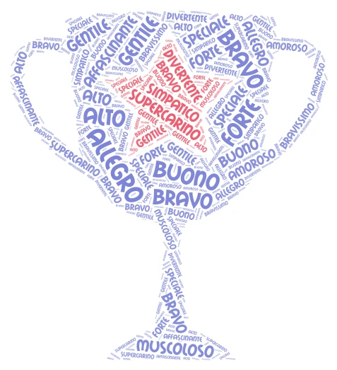 papà 1 word cloud art