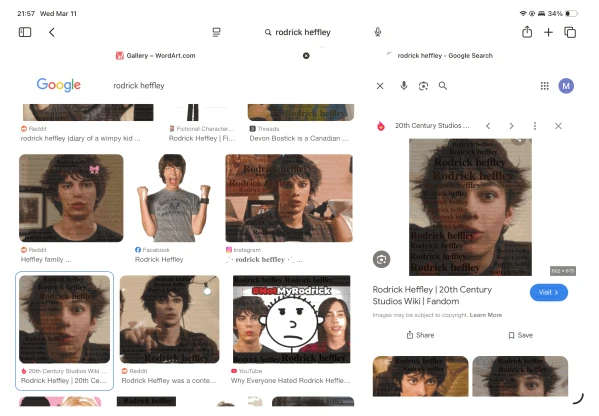 1rodrick heffley word cloud art