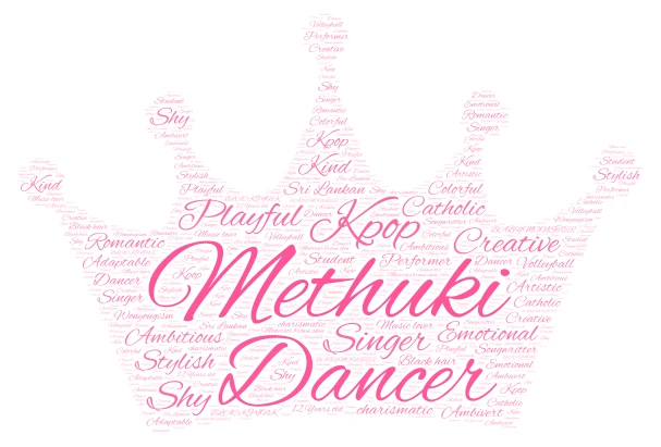 kpop dancer word cloud art