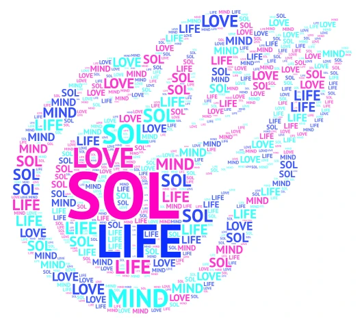 FIRE SOL word cloud art