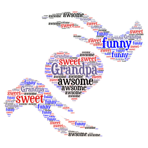 fathers day for grandpa word cloud art