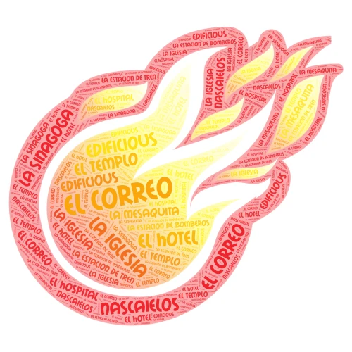 Spanish Cornell Notes word cloud art