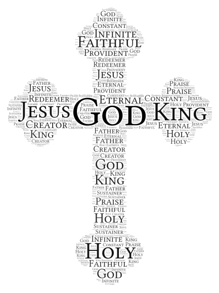 God word cloud art