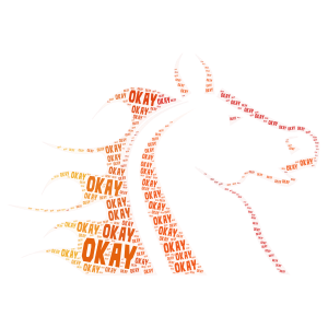 Copy of fire horse word cloud art