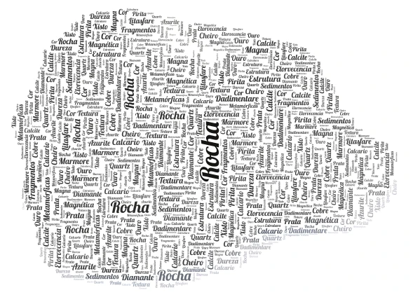 Rochas e Minerais vanessa 5d word cloud art