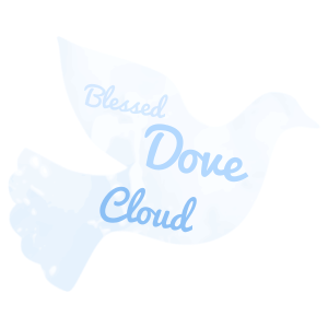 God's dove word cloud art