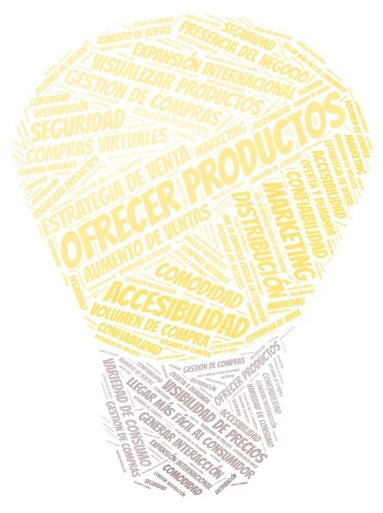 Crear una página web permite tener presencia en internet, aumentar la visibilida word cloud art