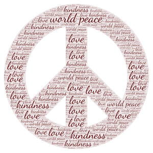 Comment ":)" if you encourage world peace :D word cloud art