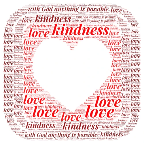 love valentines word cloud art