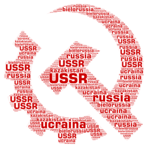 USSR word cloud art
