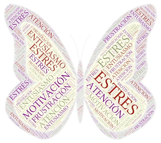 Mariposa word cloud art