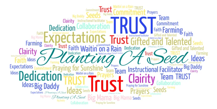 #2 Planting a Seed word cloud art